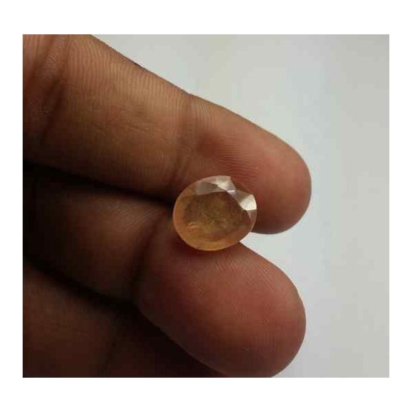 6.63 Carats African Yellow Sapphire 12.39 x 10.74 x 4.36 mm