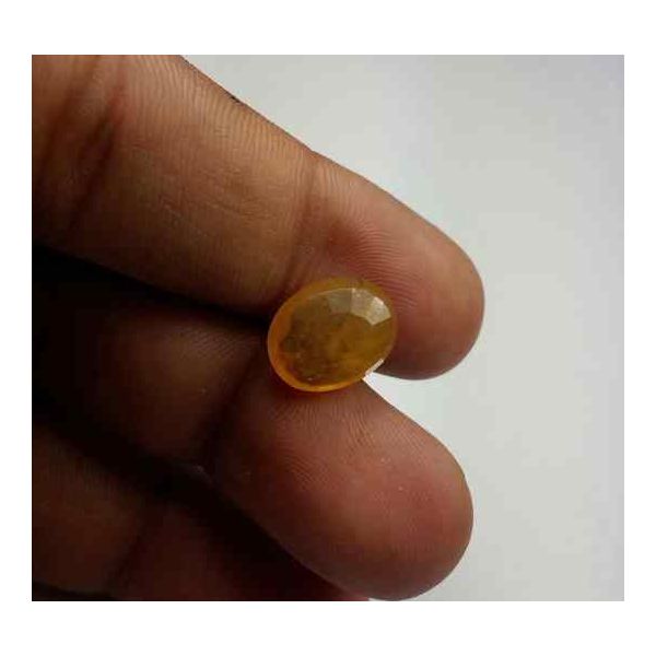 6.64 Carats African Yellow Sapphire 12.46 x 10.29 x 477 mm