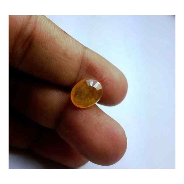 5.30 Carats African Yellow Sapphire 12.28 x 9.87 x 3.95 mm