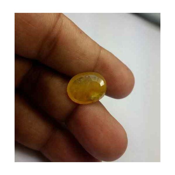 10.31 Carats African Yellow Sapphire 16.65 x 12.84 x 4.34 mm