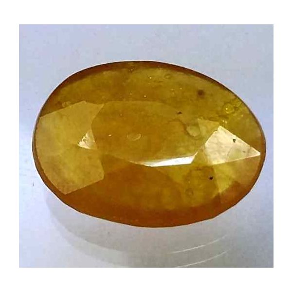 7.56 Carats African Yellow Sapphire 14.85 x 11.58 x 3.90 mm