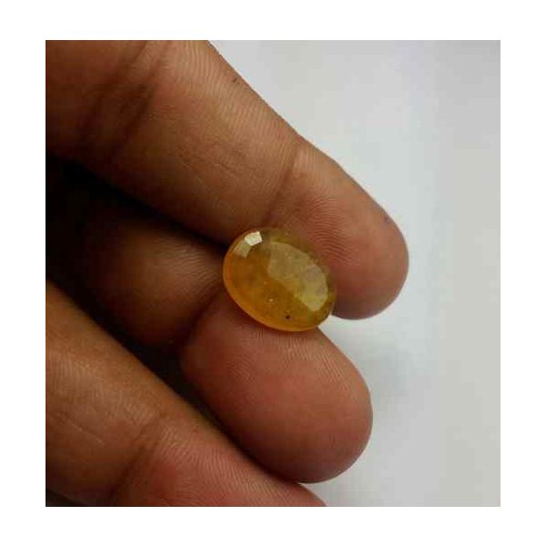 7.56 Carats African Yellow Sapphire 14.85 x 11.58 x 3.90 mm