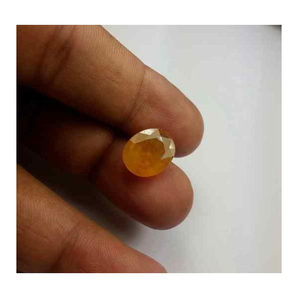 6.72 Carats African Yellow Sapphire 12.98 x 10.83 x 4.57 mm