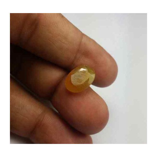 6.57 Carats African Yellow Sapphire 13.62 x 9.76 x 4.40 mm