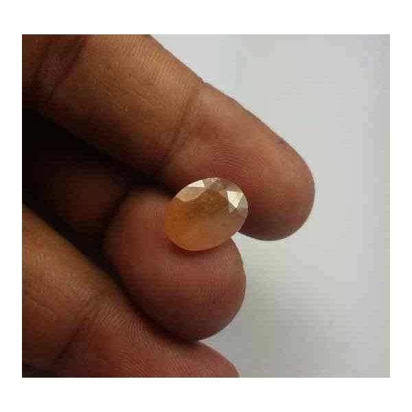 6.13 Carats African Yellow Sapphire 12.51 x 10.33 x 5.30 mm