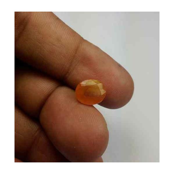 3.79 Carats African Yellow Sapphire 9.75 x 8.18 x 4.66 mm