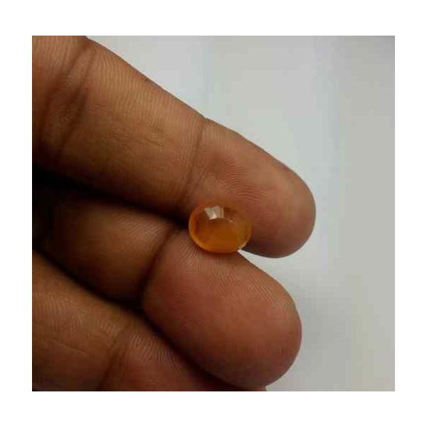 3.79 Carats African Yellow Sapphire 9.75 x 8.18 x 4.66 mm