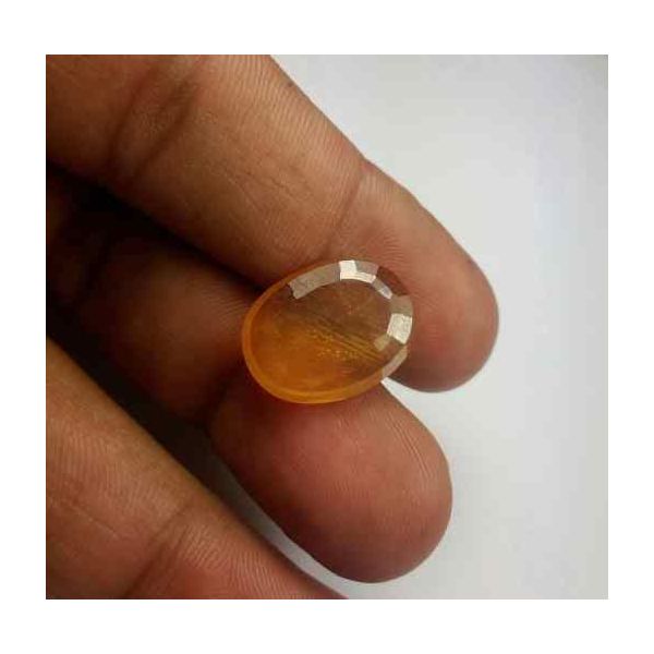 15.24 Carats African Padparadscha Sapphire 17.77 x 13.50 x 5.18 mm