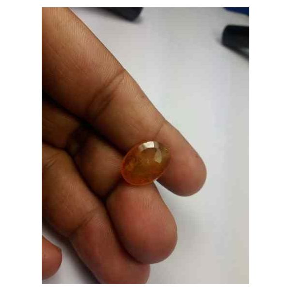 12.01 Carats African Padparadscha Sapphire 16.81 x 12.56 x 5.15 mm