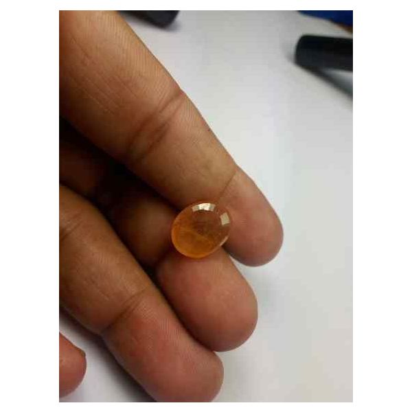 8.95 Carats African Padparadscha Sapphire 14.49 x 11.63 x 4.83 mm