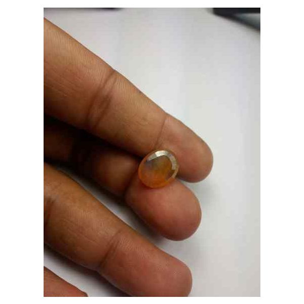 6.13 Carats African Padparadscha Sapphire 13.56 x 11.15 x 3.47 mm