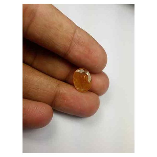 5.63 Carats African Padparadscha Sapphire 13.41 x 10.31 x 3.56 mm