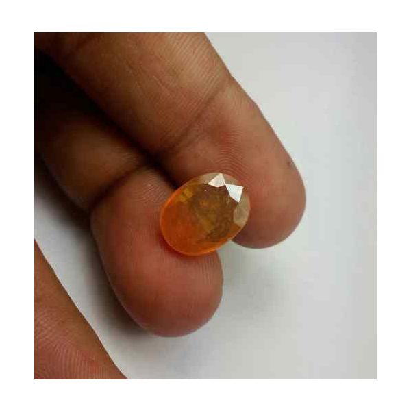 7.23 Carats African Padparadscha Sapphire 13.67 x 10.52 x 4.31 mm