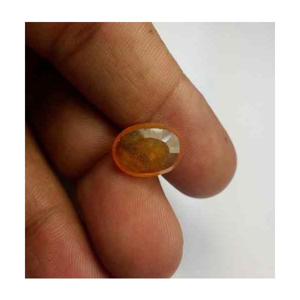 7.23 Carats African Padparadscha Sapphire 13.67 x 10.52 x 4.31 mm