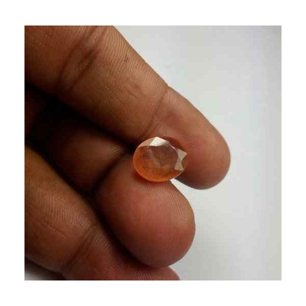 5.67 Carats African Padparadscha Sapphire 12.44 x 10.21 x 4.07 mm