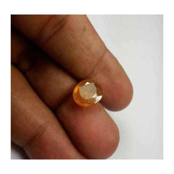 5.17 Carats African Padparadscha Sapphire 11.32 x 10.06 x 3.83 mm