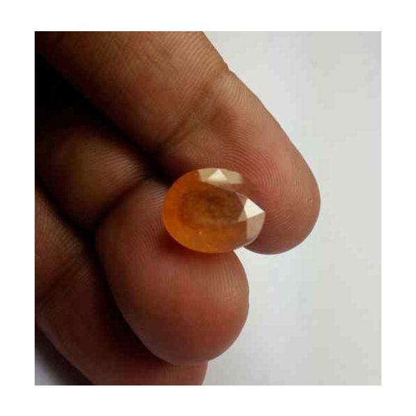 9.84 Carats African Padparadscha Sapphire 13.25 x 11.32 x 6.58 mm