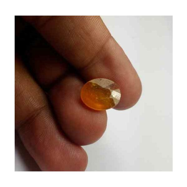 7.66 Carats African Padparadscha Sapphire 13.42 x 10.90 x 4.68 mm