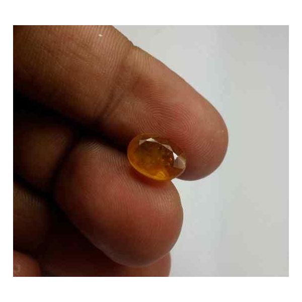 4.37 Carats African Padparadscha Sapphire 10.24 x 7.57 x 4.70 mm