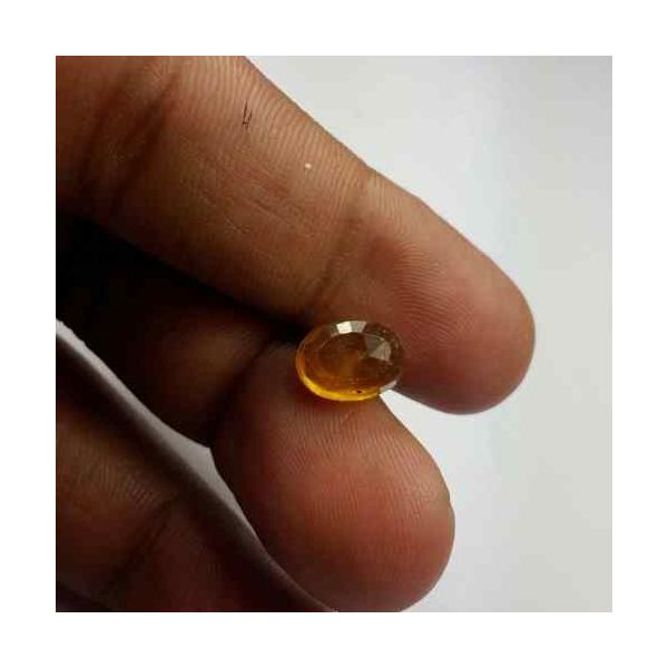 4.37 Carats African Padparadscha Sapphire 10.24 x 7.57 x 4.70 mm