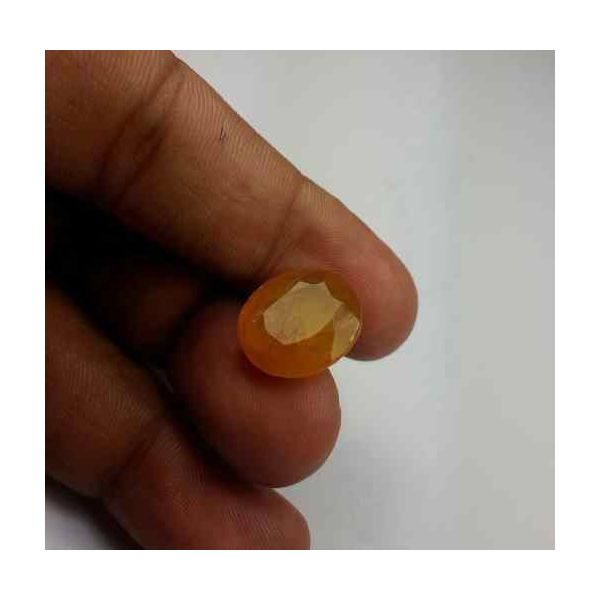 14.38 Carats African Padparadscha Sapphire 15.26 x 13.50 x 6.11 mm