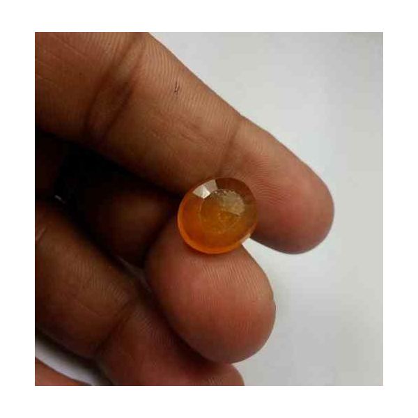 9.31 Carats African Padparadscha Sapphire 13.75 x 11.78 x 5.21 mm