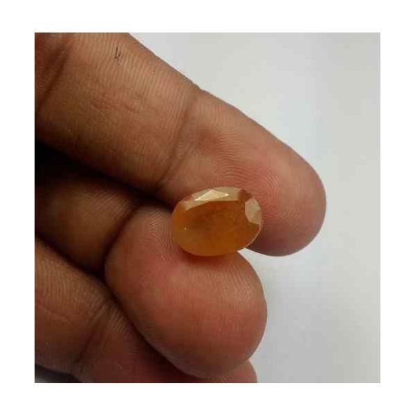 7.80 Carats African Padparadscha Sapphire 11.98 x 8.76 x 6.77 mm