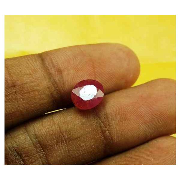 3.24 Carats Burma Mines Ruby 8.44 x 7.21 x 5.85 mm