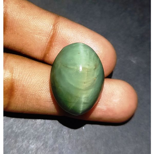 37.32 Carats Natural Green Cat's Eye 22.62x17.03x13.05 mm