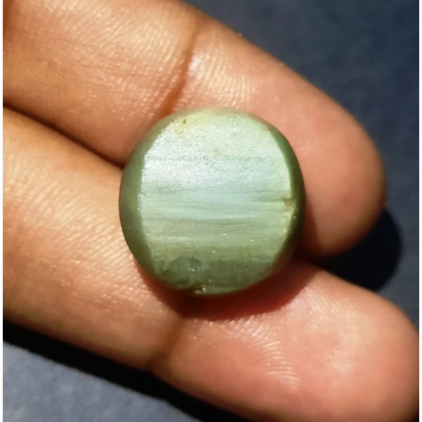 19.30 Carats Natural Green Cat's Eye 16.86x16.20x10.36 mm