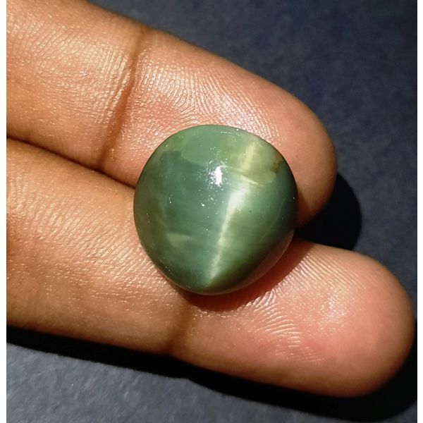 19.30 Carats Natural Green Cat's Eye 16.86x16.20x10.36 mm