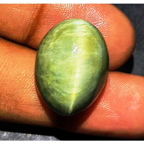 26.20 Carats Natural Green Cat's Eye 20.75x15.53x11.49 mm