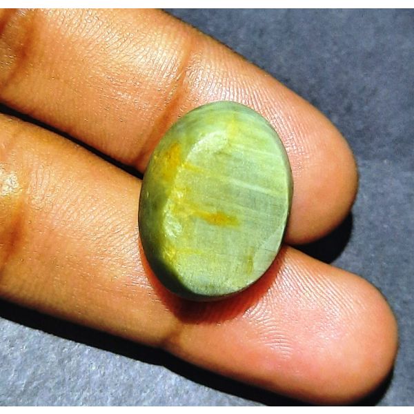 26.20 Carats Natural Green Cat's Eye 20.75x15.53x11.49 mm