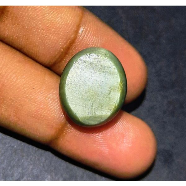 18.48 Carats Natural Green Cat's Eye 18.02x14.87x9.72 mm