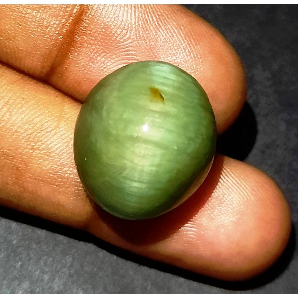 27.53 Carats Natural Green Cat's Eye 19.44x16.74x12.48 mm