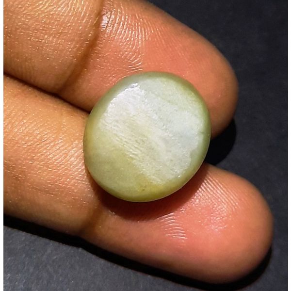 20.10 Carats Natural Green Cat's Eye 16.96x14.84x11.39 mm