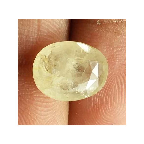 4.54 Carats Yellow Sapphire 10.95 x 8.60 x 4.70 mm