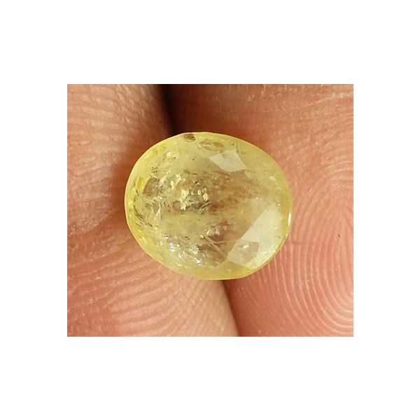 2.63 Carats Yellow Sapphire 8.40 x 7.25 x 4.05 mm