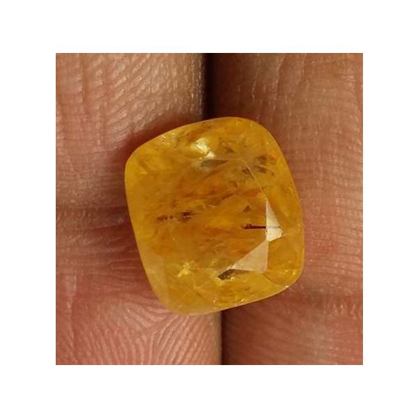 6.83 Carats Orange Sapphire 10.40 x 9.70 x 6.83 mm