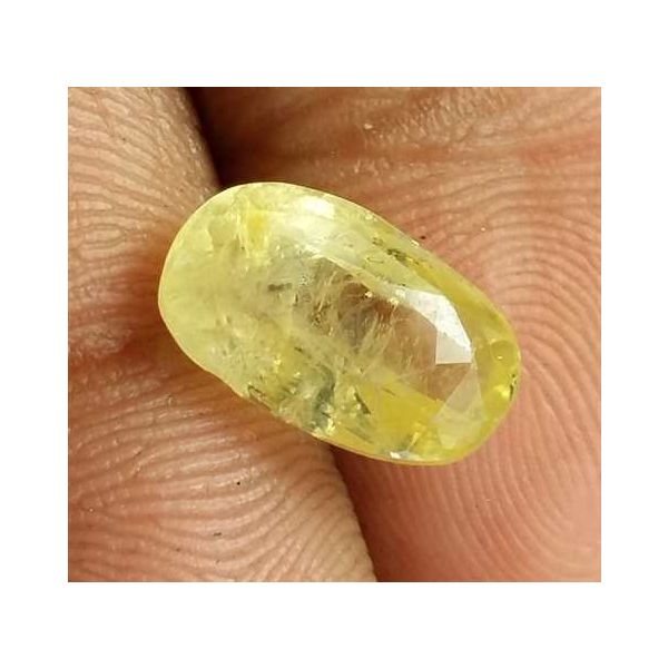 3.93 Carats Yellow Sapphire 10.83 x 6.62 x 5.85 mm