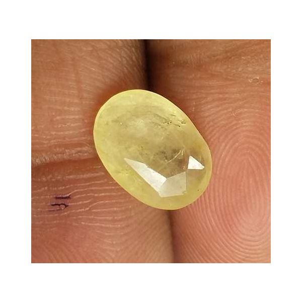 3.62 Carats Yellow Sapphire 10.58 x 7.74 x 4.45 mm