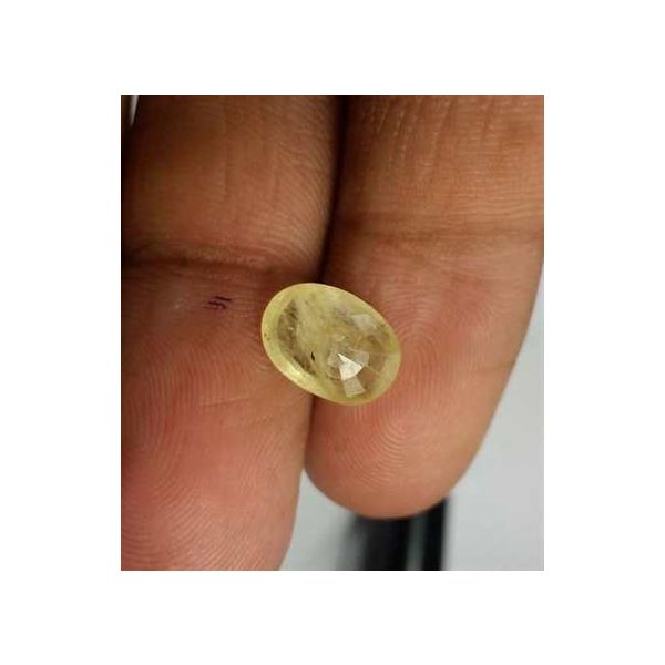 3.62 Carats Yellow Sapphire 10.58 x 7.74 x 4.45 mm