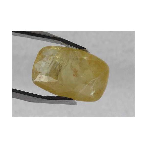 6.09 Carats Yellow Sapphire 10.40 x 10.25 x 5.87 mm