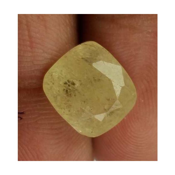 5.8 Carats Yellow Sapphire 10.60 x 9.55 x 5.07 mm