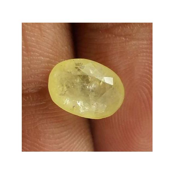 2.63 Carats Yellow Sapphire 9.25 x 6.65 x 4.40 mm