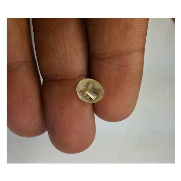 2.04 Carats Yellow Sapphire 8.52 x 7.40 x 3.70 mm