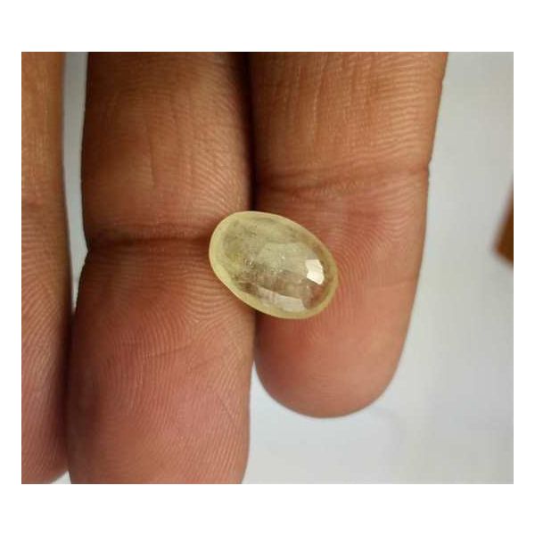 4.06 Carats Yellow Sapphire 12.25 x 8.76 x 3.70 mm