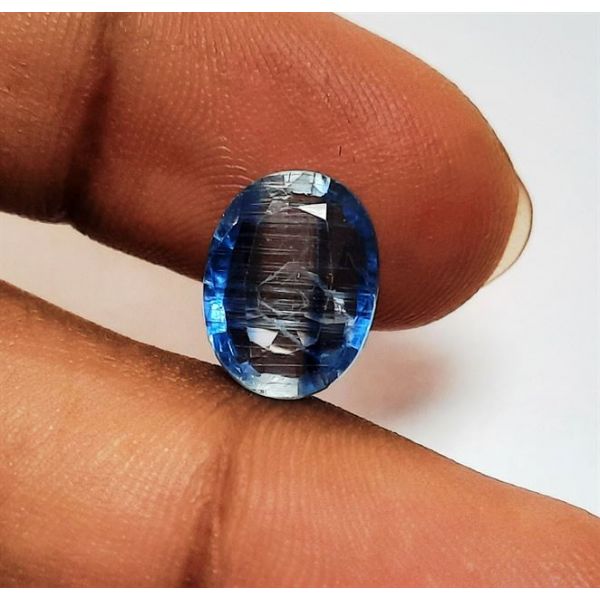 3.64 Carats Natural Blue Kyanite 11.85 x 9.13 x 3.80 mm