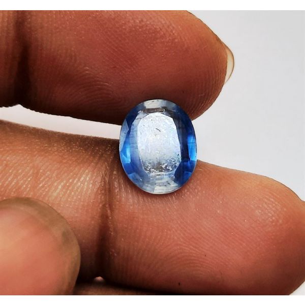 2.96 Carats Natural Blue Kyanite 10.50 x 8.80 x 3.61 mm