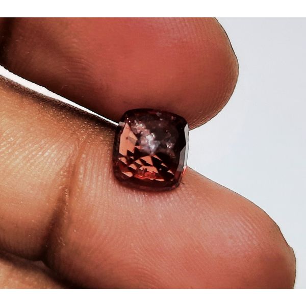 2.52 Carats Natural Brownish Orange Spinal 7.86 x 7.25 x 4.65 mm